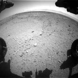 Nasa's Mars rover Curiosity acquired this image using its Front Hazard Avoidance Camera (Front Hazcam) on Sol 453, at drive 390, site number 22