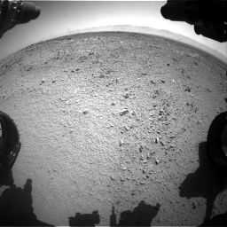 Nasa's Mars rover Curiosity acquired this image using its Front Hazard Avoidance Camera (Front Hazcam) on Sol 453, at drive 408, site number 22