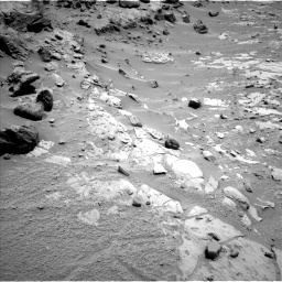 Nasa's Mars rover Curiosity acquired this image using its Left Navigation Camera on Sol 453, at drive 30, site number 22