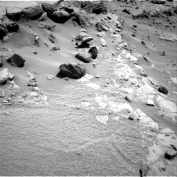Nasa's Mars rover Curiosity acquired this image using its Right Navigation Camera on Sol 453, at drive 24, site number 22