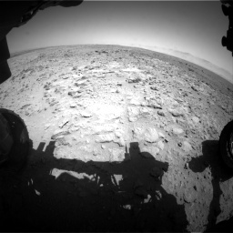Nasa's Mars rover Curiosity acquired this image using its Front Hazard Avoidance Camera (Front Hazcam) on Sol 454, at drive 820, site number 22