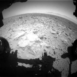 Nasa's Mars rover Curiosity acquired this image using its Front Hazard Avoidance Camera (Front Hazcam) on Sol 454, at drive 844, site number 22