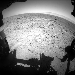 Nasa's Mars rover Curiosity acquired this image using its Front Hazard Avoidance Camera (Front Hazcam) on Sol 454, at drive 856, site number 22