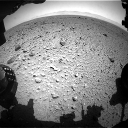 Nasa's Mars rover Curiosity acquired this image using its Front Hazard Avoidance Camera (Front Hazcam) on Sol 454, at drive 982, site number 22