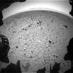 Nasa's Mars rover Curiosity acquired this image using its Front Hazard Avoidance Camera (Front Hazcam) on Sol 454, at drive 1000, site number 22