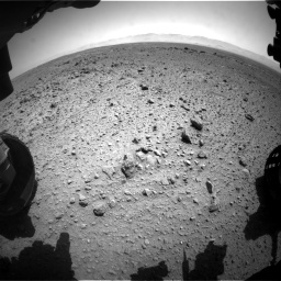 Nasa's Mars rover Curiosity acquired this image using its Front Hazard Avoidance Camera (Front Hazcam) on Sol 454, at drive 1012, site number 22