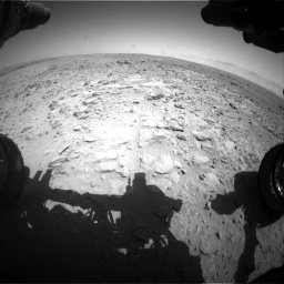Nasa's Mars rover Curiosity acquired this image using its Front Hazard Avoidance Camera (Front Hazcam) on Sol 454, at drive 820, site number 22