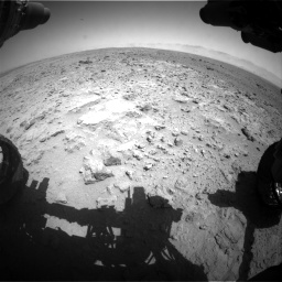 Nasa's Mars rover Curiosity acquired this image using its Front Hazard Avoidance Camera (Front Hazcam) on Sol 454, at drive 838, site number 22