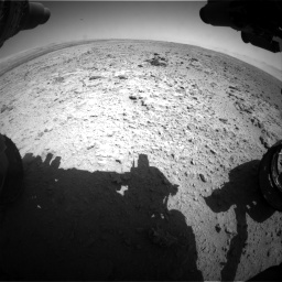 Nasa's Mars rover Curiosity acquired this image using its Front Hazard Avoidance Camera (Front Hazcam) on Sol 454, at drive 892, site number 22