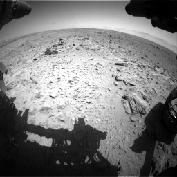 Nasa's Mars rover Curiosity acquired this image using its Front Hazard Avoidance Camera (Front Hazcam) on Sol 454, at drive 916, site number 22