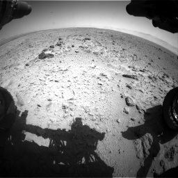 Nasa's Mars rover Curiosity acquired this image using its Front Hazard Avoidance Camera (Front Hazcam) on Sol 454, at drive 922, site number 22