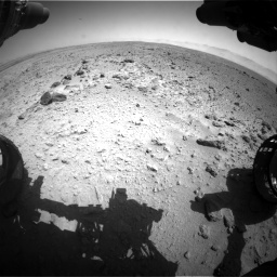 Nasa's Mars rover Curiosity acquired this image using its Front Hazard Avoidance Camera (Front Hazcam) on Sol 454, at drive 928, site number 22