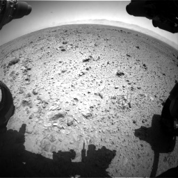 Nasa's Mars rover Curiosity acquired this image using its Front Hazard Avoidance Camera (Front Hazcam) on Sol 454, at drive 958, site number 22