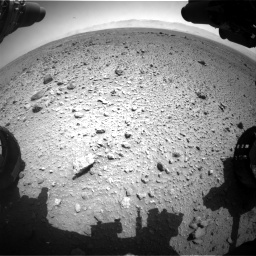 Nasa's Mars rover Curiosity acquired this image using its Front Hazard Avoidance Camera (Front Hazcam) on Sol 454, at drive 976, site number 22