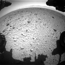 Nasa's Mars rover Curiosity acquired this image using its Front Hazard Avoidance Camera (Front Hazcam) on Sol 454, at drive 982, site number 22