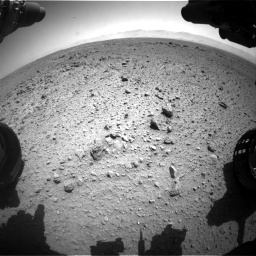 Nasa's Mars rover Curiosity acquired this image using its Front Hazard Avoidance Camera (Front Hazcam) on Sol 454, at drive 1012, site number 22