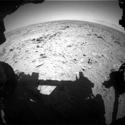 Nasa's Mars rover Curiosity acquired this image using its Front Hazard Avoidance Camera (Front Hazcam) on Sol 455, at drive 240, site number 23