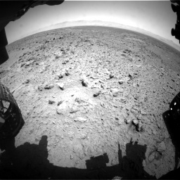 Nasa's Mars rover Curiosity acquired this image using its Front Hazard Avoidance Camera (Front Hazcam) on Sol 455, at drive 342, site number 23
