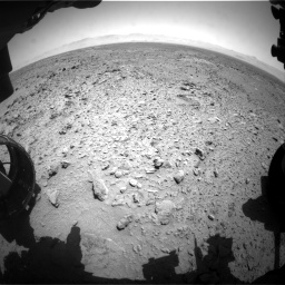 Nasa's Mars rover Curiosity acquired this image using its Front Hazard Avoidance Camera (Front Hazcam) on Sol 455, at drive 348, site number 23