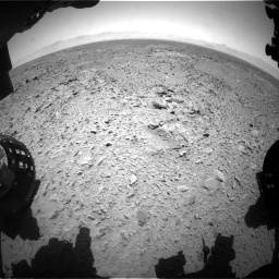Nasa's Mars rover Curiosity acquired this image using its Front Hazard Avoidance Camera (Front Hazcam) on Sol 455, at drive 360, site number 23