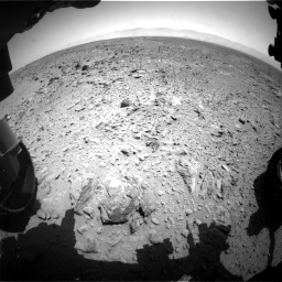 Nasa's Mars rover Curiosity acquired this image using its Front Hazard Avoidance Camera (Front Hazcam) on Sol 455, at drive 402, site number 23