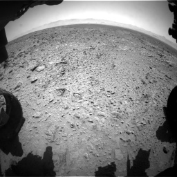 Nasa's Mars rover Curiosity acquired this image using its Front Hazard Avoidance Camera (Front Hazcam) on Sol 455, at drive 420, site number 23