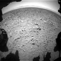 Nasa's Mars rover Curiosity acquired this image using its Front Hazard Avoidance Camera (Front Hazcam) on Sol 455, at drive 444, site number 23