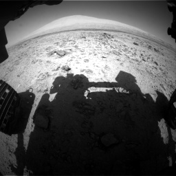 Nasa's Mars rover Curiosity acquired this image using its Front Hazard Avoidance Camera (Front Hazcam) on Sol 455, at drive 498, site number 23