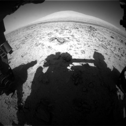 Nasa's Mars rover Curiosity acquired this image using its Front Hazard Avoidance Camera (Front Hazcam) on Sol 455, at drive 504, site number 23