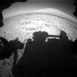 Nasa's Mars rover Curiosity acquired this image using its Front Hazard Avoidance Camera (Front Hazcam) on Sol 455, at drive 564, site number 23