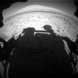 Nasa's Mars rover Curiosity acquired this image using its Front Hazard Avoidance Camera (Front Hazcam) on Sol 455, at drive 600, site number 23