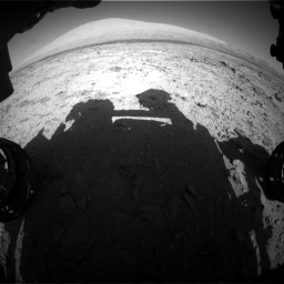 Nasa's Mars rover Curiosity acquired this image using its Front Hazard Avoidance Camera (Front Hazcam) on Sol 455, at drive 612, site number 23