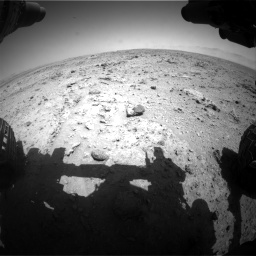 Nasa's Mars rover Curiosity acquired this image using its Front Hazard Avoidance Camera (Front Hazcam) on Sol 455, at drive 222, site number 23