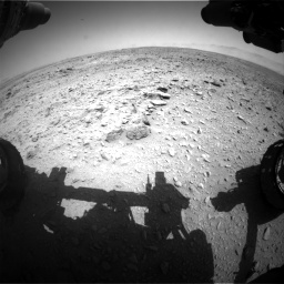 Nasa's Mars rover Curiosity acquired this image using its Front Hazard Avoidance Camera (Front Hazcam) on Sol 455, at drive 276, site number 23