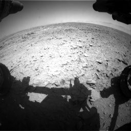 Nasa's Mars rover Curiosity acquired this image using its Front Hazard Avoidance Camera (Front Hazcam) on Sol 455, at drive 294, site number 23