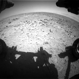 Nasa's Mars rover Curiosity acquired this image using its Front Hazard Avoidance Camera (Front Hazcam) on Sol 455, at drive 330, site number 23