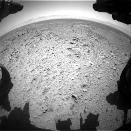 Nasa's Mars rover Curiosity acquired this image using its Front Hazard Avoidance Camera (Front Hazcam) on Sol 455, at drive 354, site number 23
