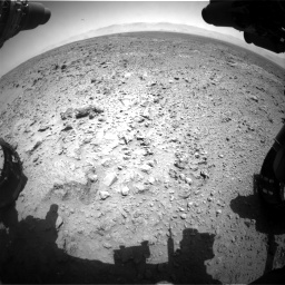 Nasa's Mars rover Curiosity acquired this image using its Front Hazard Avoidance Camera (Front Hazcam) on Sol 455, at drive 390, site number 23