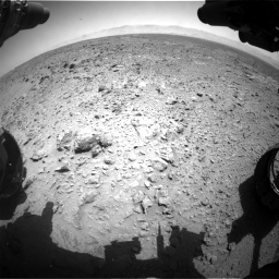 Nasa's Mars rover Curiosity acquired this image using its Front Hazard Avoidance Camera (Front Hazcam) on Sol 455, at drive 396, site number 23