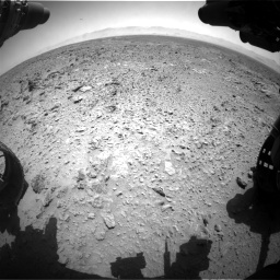 Nasa's Mars rover Curiosity acquired this image using its Front Hazard Avoidance Camera (Front Hazcam) on Sol 455, at drive 414, site number 23
