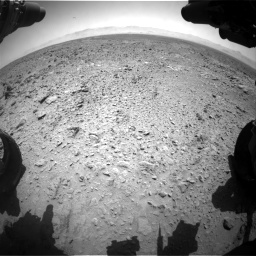 Nasa's Mars rover Curiosity acquired this image using its Front Hazard Avoidance Camera (Front Hazcam) on Sol 455, at drive 420, site number 23