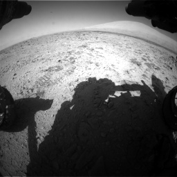 Nasa's Mars rover Curiosity acquired this image using its Front Hazard Avoidance Camera (Front Hazcam) on Sol 455, at drive 528, site number 23