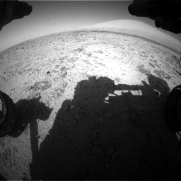 Nasa's Mars rover Curiosity acquired this image using its Front Hazard Avoidance Camera (Front Hazcam) on Sol 455, at drive 534, site number 23
