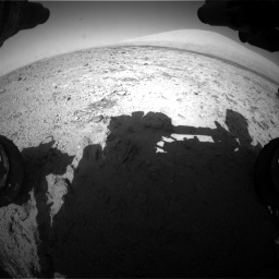 Nasa's Mars rover Curiosity acquired this image using its Front Hazard Avoidance Camera (Front Hazcam) on Sol 455, at drive 552, site number 23