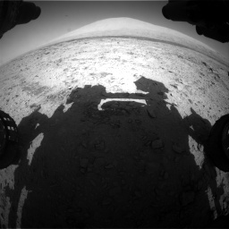 Nasa's Mars rover Curiosity acquired this image using its Front Hazard Avoidance Camera (Front Hazcam) on Sol 455, at drive 594, site number 23