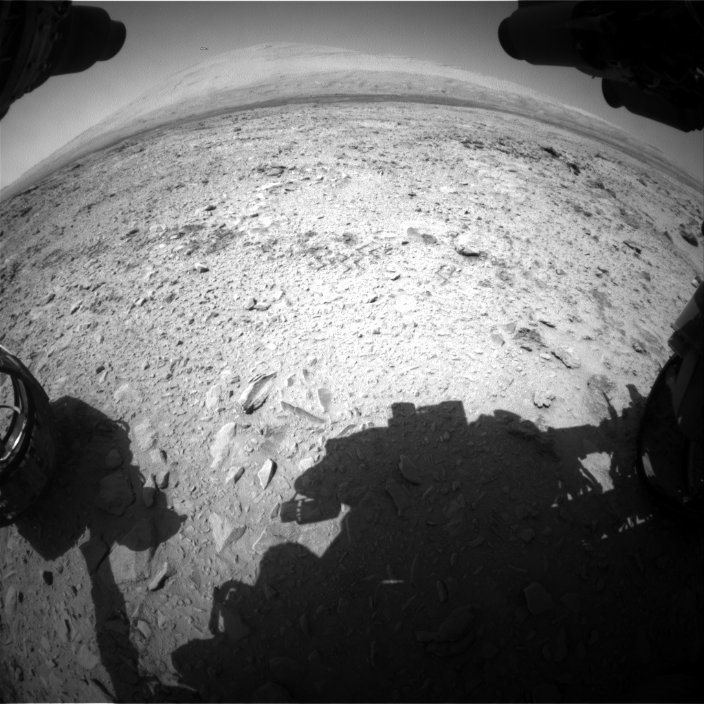 Nasa's Mars rover Curiosity acquired this image using its Front Hazard Avoidance Camera (Front Hazcam) on Sol 456, at drive 616, site number 23