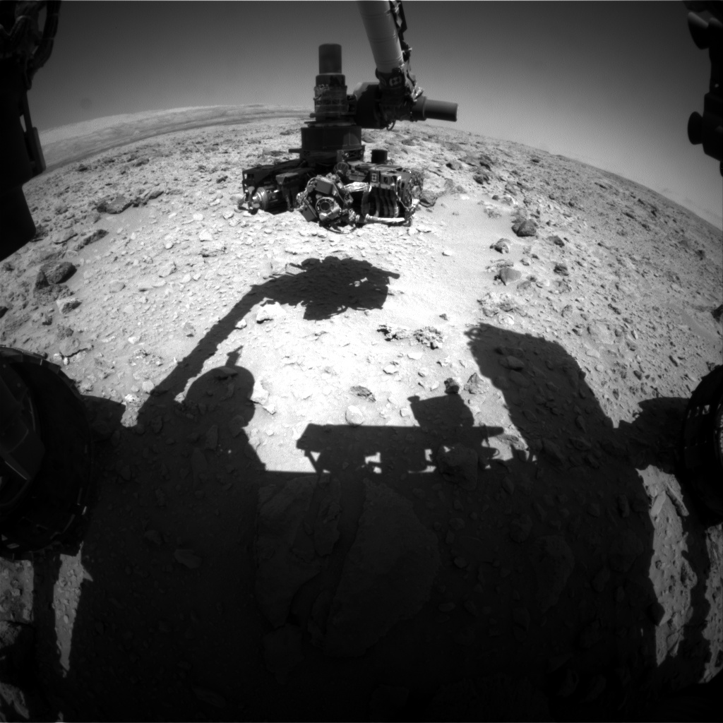 Nasa's Mars rover Curiosity acquired this image using its Front Hazard Avoidance Camera (Front Hazcam) on Sol 469, at drive 890, site number 23