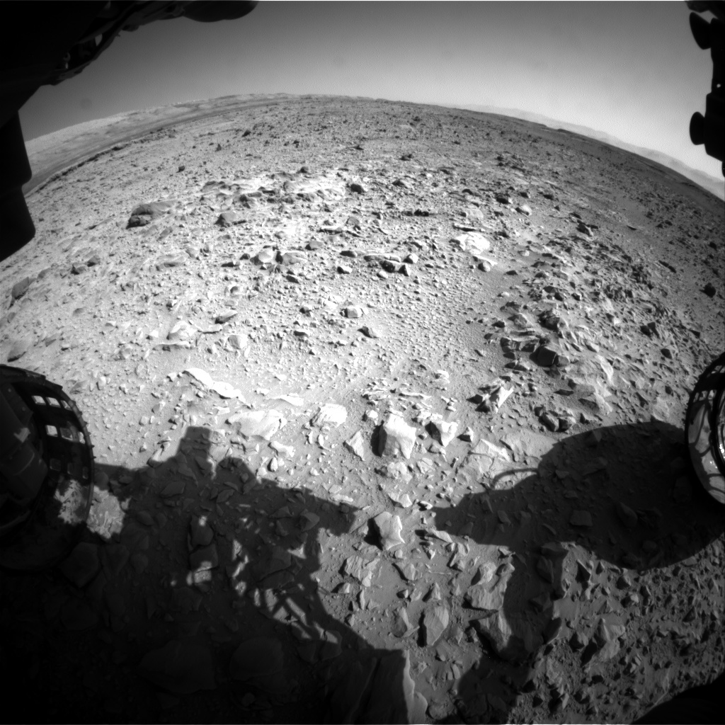 Nasa's Mars rover Curiosity acquired this image using its Front Hazard Avoidance Camera (Front Hazcam) on Sol 470, at drive 0, site number 24