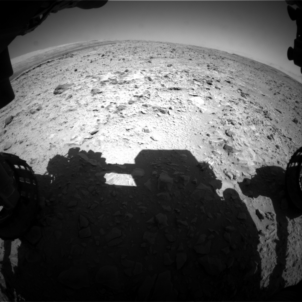 Nasa's Mars rover Curiosity acquired this image using its Front Hazard Avoidance Camera (Front Hazcam) on Sol 471, at drive 0, site number 24