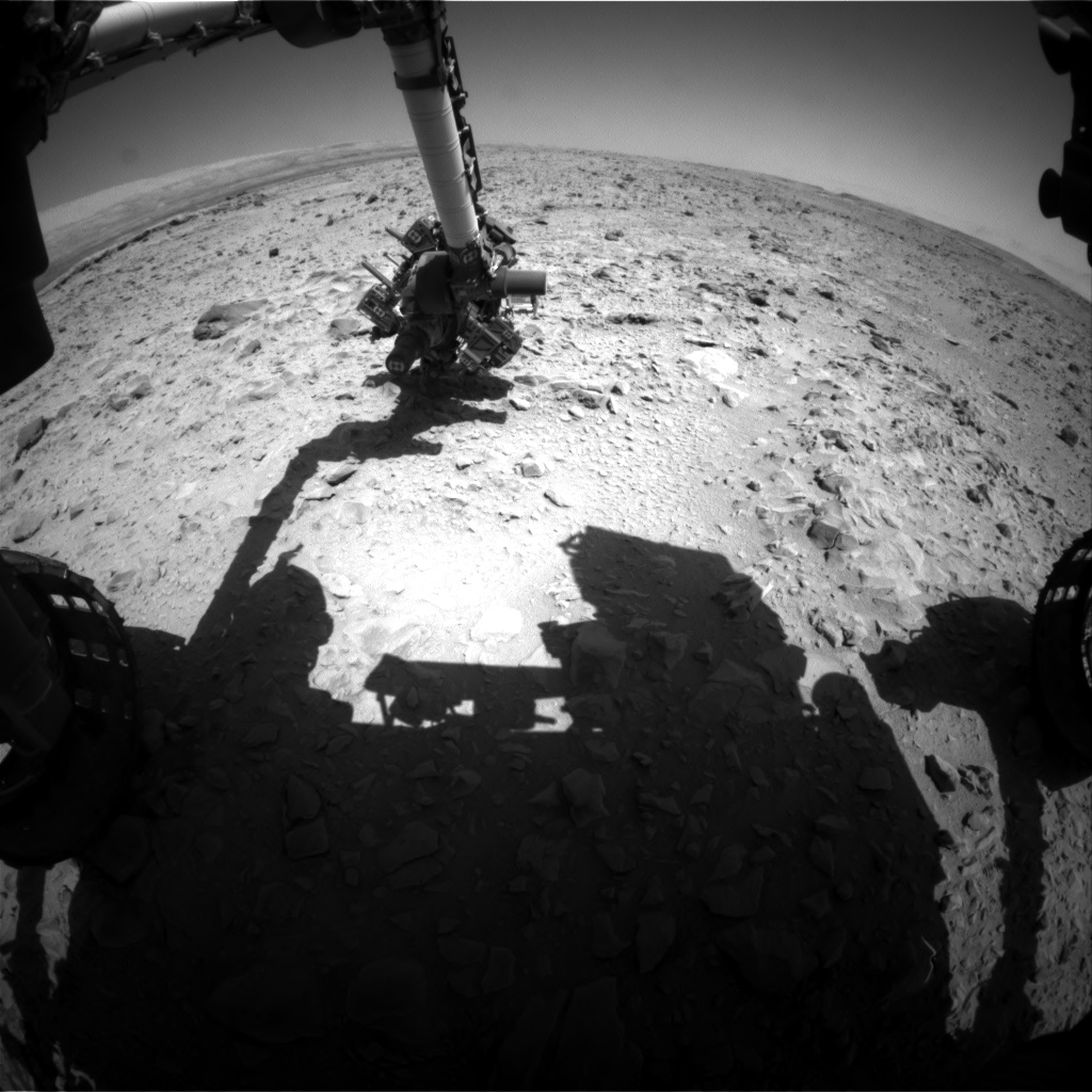 Nasa's Mars rover Curiosity acquired this image using its Front Hazard Avoidance Camera (Front Hazcam) on Sol 472, at drive 0, site number 24
